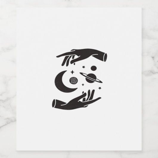 Whimsigoth Design Weinetikett (Einzelnes Label)