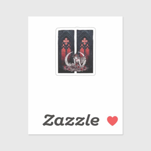 Whimsigoth Fairy Gothic Style Classic Aufkleber (Blatt)