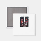 Whimsigoth Fairy Gothic Style Classic Magnet (Vorderseite/Rückseite)