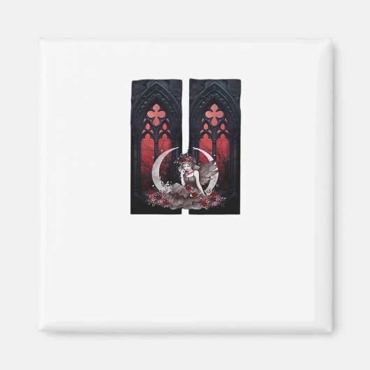 Whimsigoth Fairy Gothic Style Classic Magnet (Vorne)