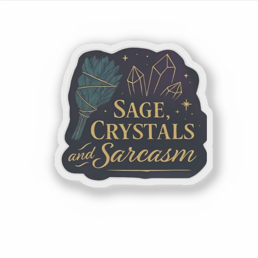 Whimsigoth Fantasy Mystical Forests, Moons & Magic Aufkleber (Vorderseite)