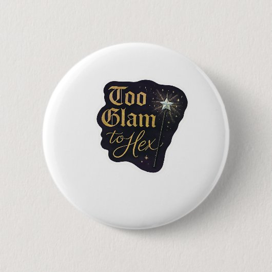 Whimsigoth Fantasy Mystical Forests, Moons & Magic Button (Vorderseite)