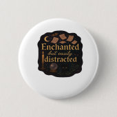 Whimsigoth Fantasy Mystical Forests, Moons & Magic Button (Vorderseite)