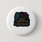 Whimsigoth Fantasy Mystical Forests, Moons & Magic Button (Vorderseite)