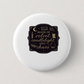 Whimsigoth Fantasy Mystical Forests, Moons & Magic Button (Vorderseite)