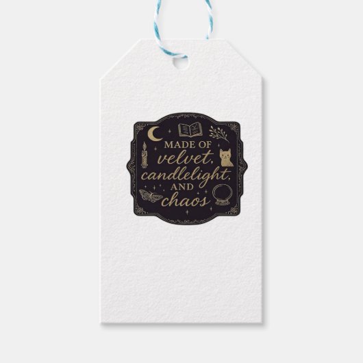 Whimsigoth Fantasy Mystical Forests, Moons & Magic Geschenkanhänger (Vorderseite)