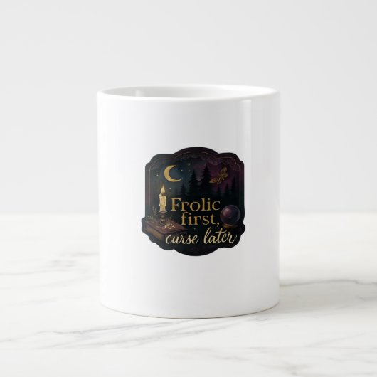 Whimsigoth Fantasy Mystical Forests, Moons & Magic Jumbo-Tasse (Vorderseite)