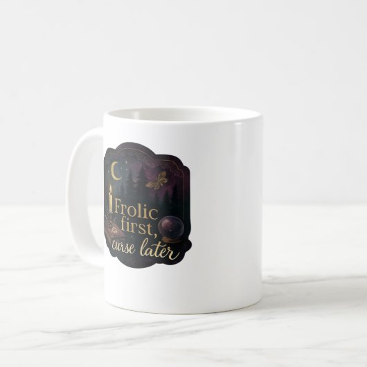 Whimsigoth Fantasy Mystical Forests, Moons & Magic Kaffeetasse (Vorderseite Links)
