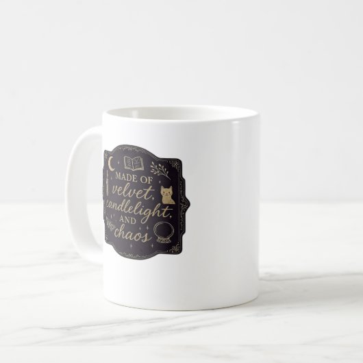 Whimsigoth Fantasy Mystical Forests, Moons & Magic Kaffeetasse (Vorderseite Links)