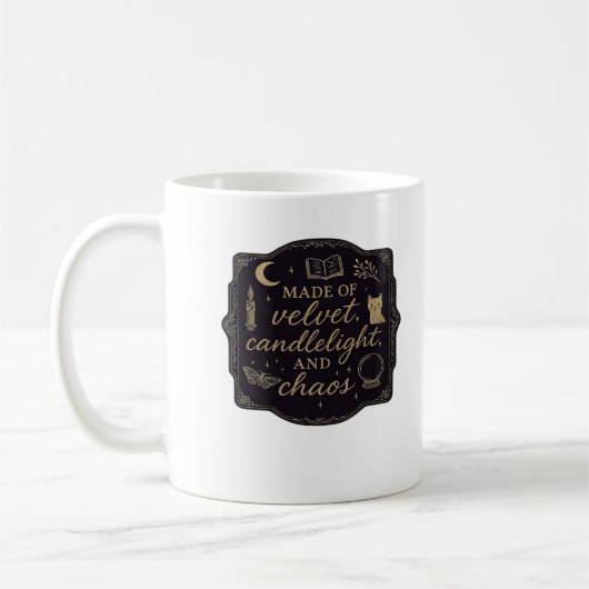 Whimsigoth Fantasy Mystical Forests, Moons & Magic Kaffeetasse (Links)