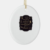 Whimsigoth Fantasy Mystical Forests, Moons & Magic Keramik Ornament (Rechts)