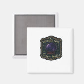 Whimsigoth Fantasy Mystical Forests, Moons & Magic Magnet (Vorderseite/Rückseite)