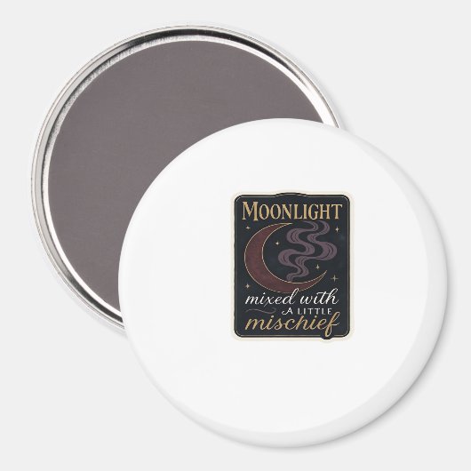 Whimsigoth Fantasy Mystical Forests, Moons & Magic Magnet (Vorderseite/Rückseite)