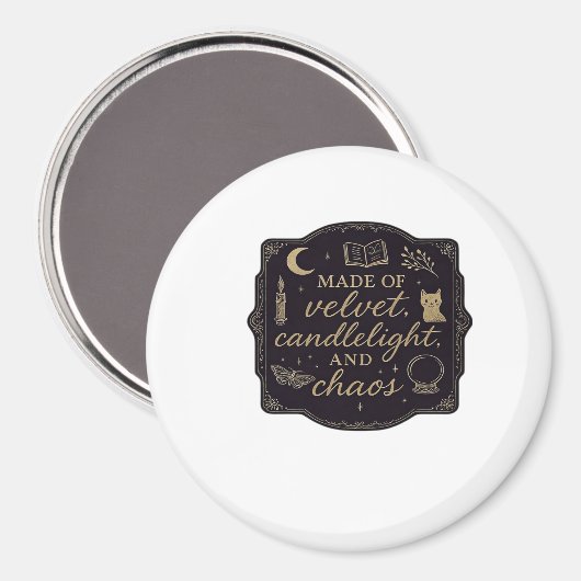 Whimsigoth Fantasy Mystical Forests, Moons & Magic Magnet (Vorderseite/Rückseite)