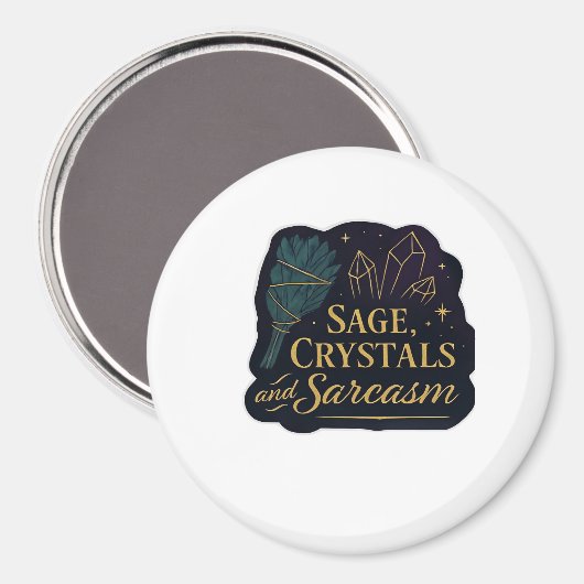 Whimsigoth Fantasy Mystical Forests, Moons & Magic Magnet (Vorderseite/Rückseite)