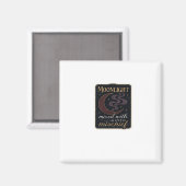 Whimsigoth Fantasy Mystical Forests, Moons & Magic Magnet (Vorderseite/Rückseite)