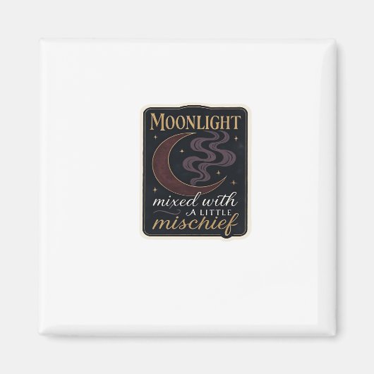 Whimsigoth Fantasy Mystical Forests, Moons & Magic Magnet (Vorne)