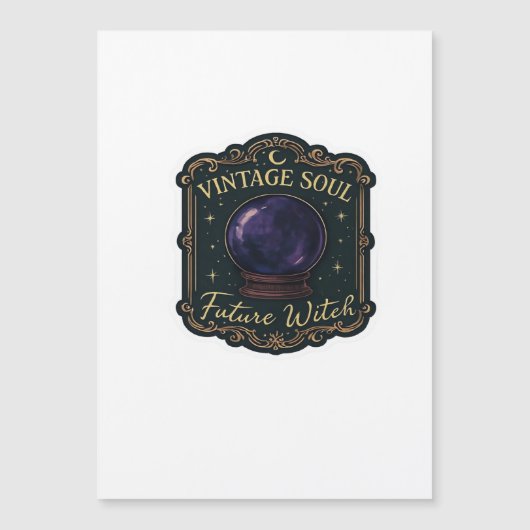 Whimsigoth Fantasy Mystical Forests, Moons & Magic Magnetkarte (Vorderseite)