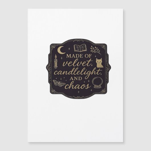 Whimsigoth Fantasy Mystical Forests, Moons & Magic Magnetkarte (Vorderseite)