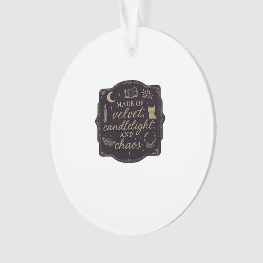 Whimsigoth Fantasy Mystical Forests, Moons & Magic Ornament (Vorderseite)