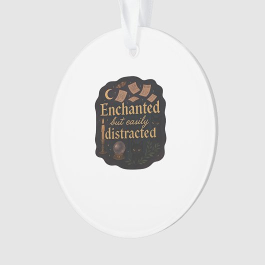 Whimsigoth Fantasy Mystical Forests, Moons & Magic Ornament (Vorderseite)