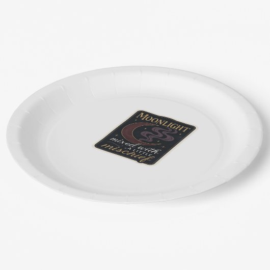 Whimsigoth Fantasy Mystical Forests, Moons & Magic Pappteller (Schrägansicht)