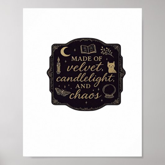 Whimsigoth Fantasy Mystical Forests, Moons & Magic Poster (Vorne)