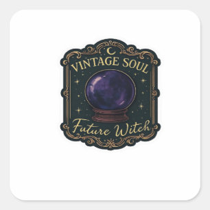 Whimsigoth Fantasy Mystical Forests, Moons & Magic Quadratischer Aufkleber