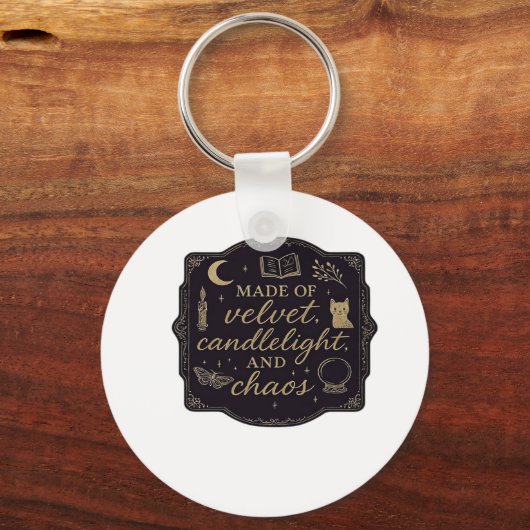 Whimsigoth Fantasy Mystical Forests, Moons & Magic Schlüsselanhänger (Vorderseite)