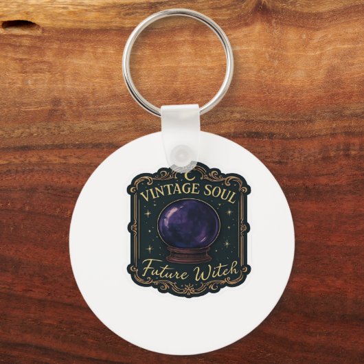 Whimsigoth Fantasy Mystical Forests, Moons & Magic Schlüsselanhänger (Vorderseite)