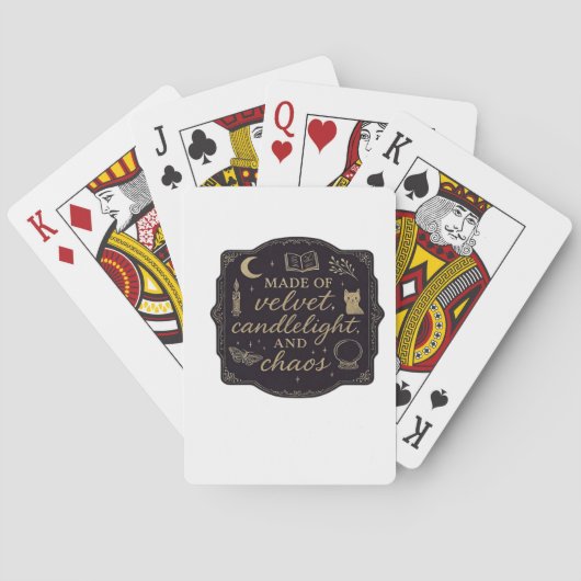 Whimsigoth Fantasy Mystical Forests, Moons & Magic Spielkarten (Rückseite)