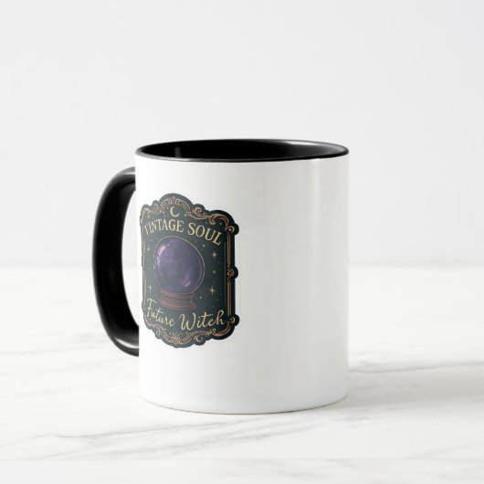 Whimsigoth Fantasy Mystical Forests, Moons & Magic Tasse (Vorderseite Links)