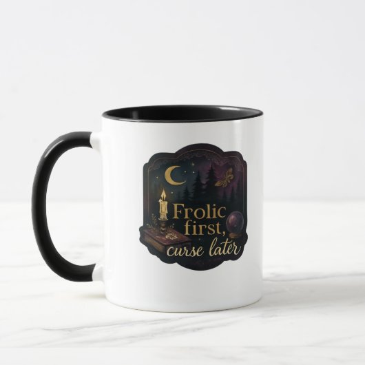 Whimsigoth Fantasy Mystical Forests, Moons & Magic Tasse (Links)