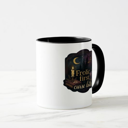 Whimsigoth Fantasy Mystical Forests, Moons & Magic Tasse (VorderseiteRechts)