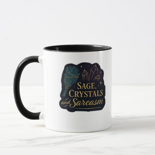 Whimsigoth Fantasy Mystical Forests, Moons & Magic Tasse (Links)