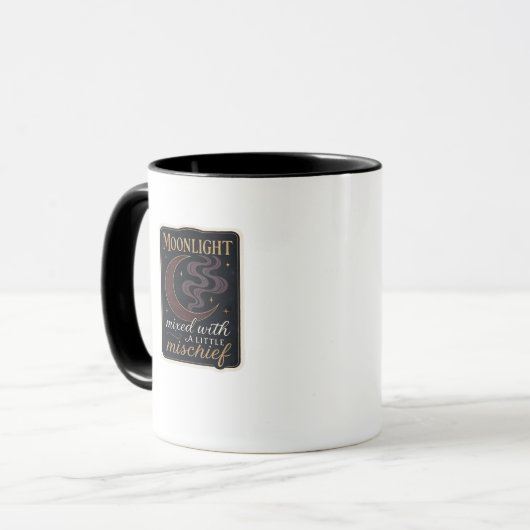 Whimsigoth Fantasy Mystical Forests, Moons & Magic Tasse (Vorderseite Links)