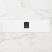 Whimsigoth Fantasy Mystical Forests, Moons & Magic Wasserflaschenetikett (Einzelnes Label)