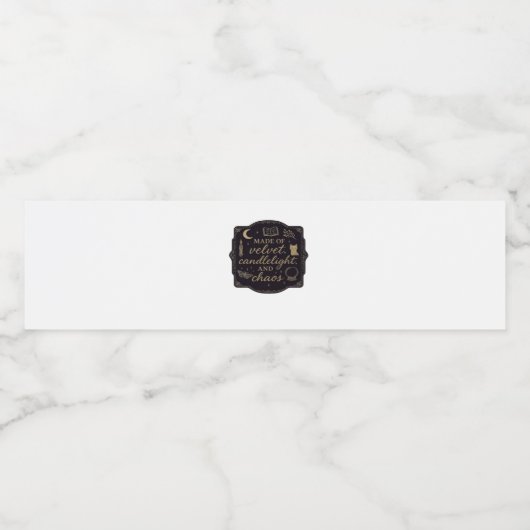 Whimsigoth Fantasy Mystical Forests, Moons & Magic Wasserflaschenetikett (Einzelnes Label)