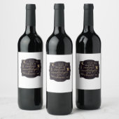 Whimsigoth Fantasy Mystical Forests, Moons & Magic Weinetikett (Flaschen)