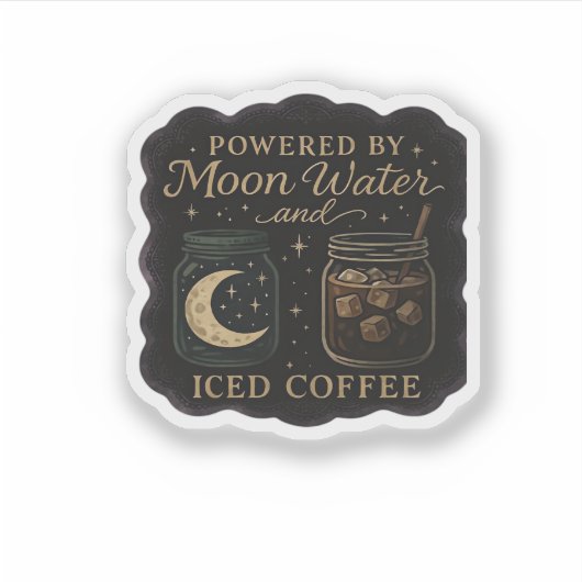 Whimsigoth Fantasy - Mystische Wälder, Monde & Mag Aufkleber (Vorderseite)