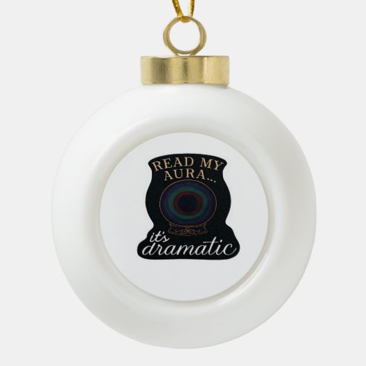 Whimsigoth Fantasy - Mystische Wälder, Monde & Mag Keramik Kugel-Ornament (Vorderseite)