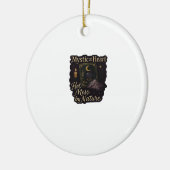 Whimsigoth Fantasy - Mystische Wälder, Monde & Mag Keramik Ornament (Links)