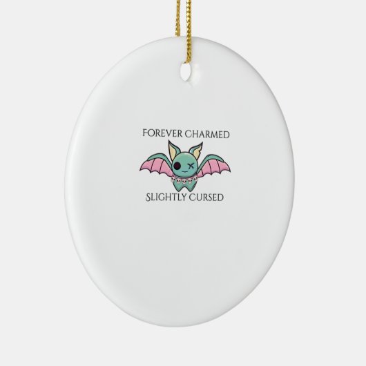 Whimsigoth Fantasy - Mystische Wälder, Monde & Mag Keramik Ornament (Rechts)