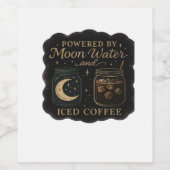 Whimsigoth Fantasy - Mystische Wälder, Monde & Mag Weinetikett (Einzelnes Label)