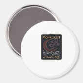 Whimsigoth Fantasy Mystische Wälder, Monde & Magie Magnet (Vorderseite/Rückseite)