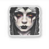 Whimsigoth Funny Classic Aufkleber (Vorderseite)