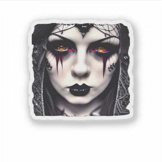 Whimsigoth Funny Classic Aufkleber (Vorderseite)