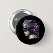 Whimsigoth Funny Design für Halloween Button (Vorne & Hinten)