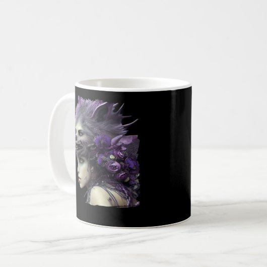 Whimsigoth Funny Design für Halloween Kaffeetasse (Vorderseite Links)