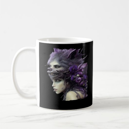 Whimsigoth Funny Design für Halloween Kaffeetasse (Links)